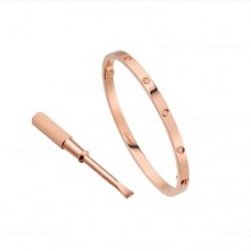 Bransoletka Cartier Love SM z 10 diamentami w różowym złocie Bransoletka Cartier Love SM z 10 diamentami w różowym złocie