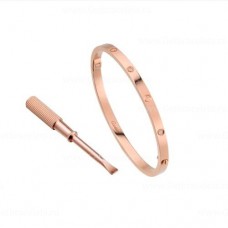 Bransoletka Cartier Love SM z 6 diamentami, wersja z różowego złota Bransoletka Cartier Love SM z 6 diamentami, wersja z różowego złota
