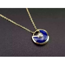 Naszyjnik z diamentami Amulette de Cartier Lapis Lazuli w żółtym złocie, białym złocie i różowym złocie