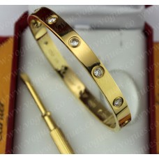 Bransoletka Cartier Love z żółtego złota z 10 diamentami