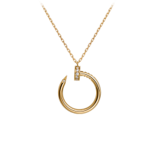 Naszyjnik Cartier Juste Un Clou z diamentami z żółtego złota