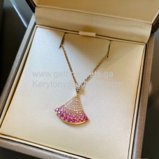 Naszyjnik BVLGARI Divas Dream z różowymi szafirami i różowym złotem