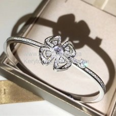 Bransoletka BVLGARI Fiorever z białego złota z diamentami
