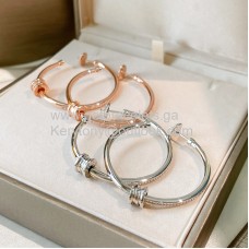 Kolczyki Bvlgari B.Zero1 z białego/różowego złota z diamentami AAA Kolczyki Bvlgari B.Zero1 z białego/różowego złota z diamentami AAA