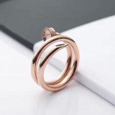 Cartier Juste Un Clou Podwójny pierścionek z diamentami w kolorze różowego złota