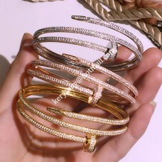 Bransoletka Cartier Juste un Clou 3 Rounds z diamentami Cool Lady Jewelry