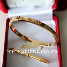 Bransoletka Cartier Love SM z żółtego złota z diamentami