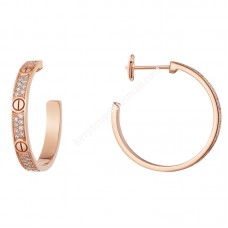 Kolczyki Cartier Love ze złota żółtego/różowego/białego z diamentami