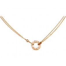 Naszyjnik Cartier Love z 2 diamentami w różowym złocie
