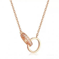 Naszyjnik Cartier Love z różowego złota z diamentami