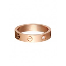 Pierścionek Cartier Love Wedding Bank z 18-karatowego różowego złota z 1 diamentem