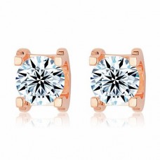 Kolczyki Cartier C DE z 18-karatowego różowego złota z 1 diamentem o szlifie brylantowym