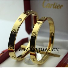  Bransoletka Cartier z żółtego złota z 4 diamentami