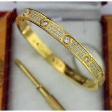 Bransoletka Cartier Love z żółtego złota z diamentami
