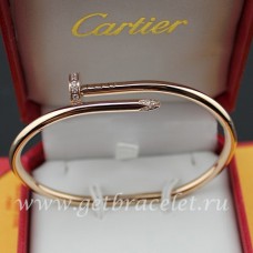 Bransoletka Cartier Juste Un Clou z różowego złota i diamentów