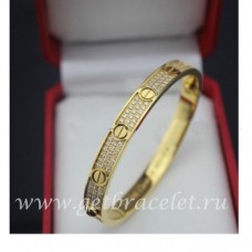 Bransoletka Cartier Love z żółtego złota z diamentami