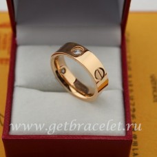 Pierścionek Cartier Love z różowego złota z 3 diamentami