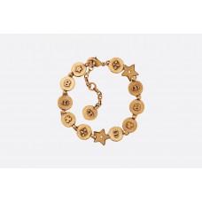 Bransoletka damska z mosiądzu Christian Dior Amulettes Damour Round-Star Charm