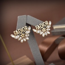 Christian Dior Dior JADIOR Kolczyki z motywem mosiężnym, gwiazdkami i kroplami wody, diamentami