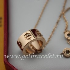 Naszyjnik Cartier LOVE z różowego złota