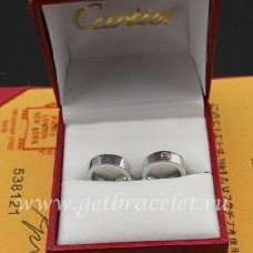 Kolczyki Cartier Love z białego złota
