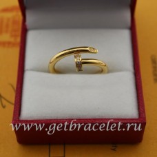 Pierścionek Cartier Juste Un Clou z diamentami z żółtego złota