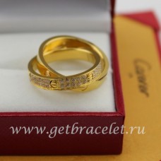 Pierścionek Cartier LOVE z żółtego złota z diamentami