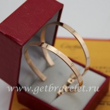 Kolczyki Cartier Love z różowego złota
