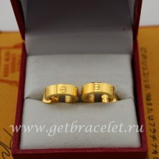 Kolczyki Cartier Love z żółtego złota