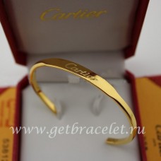 Bransoleta Cartier z żółtego złota otwarta