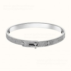 Bransoletka Hermes Kelly z diamentami w kolorze srebra/żółtego złota/różowego złota w najniższej cenie