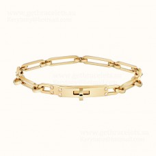 Bransoletka Hermes Kelly Chaine z 6 diamentami, srebro/żółte złoto/różowe złoto, sklep jubilerski