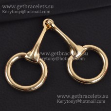 Pierścień/klamra do szalika Hermes Small Mors w kolorze różowego złota