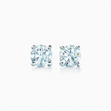 Tiffany Co 4 Prong Brilliant Solitaire Diamond White Gold America Lady