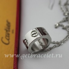 Naszyjnik Cartier LOVE z białego złota