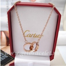 Naszyjnik Cartier Love z różowego złota
