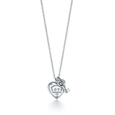 Naszyjnik z zawieszką Love Heart Tag Key z napisem Return To Tiffany Biżuteria damska
