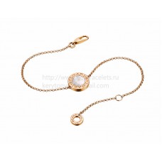 Bransoletka BVLGARI BVLGARI w kolorze różowego złota z masą perłową Bransoletka BVLGARI BVLGARI w kolorze różowego złota z masą perłową