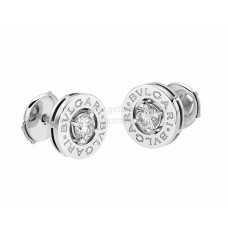 BVLGARI Kolczyki z białego złota z diamentami