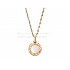BVLGARI Naszyjnik BVLGARI Łańcuszek z różowego złota z masą perłową