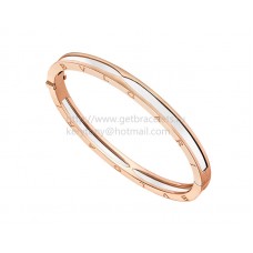 Bransoletka Bvlgari B.zero1 Bangle z różowego złota i białego cermetu