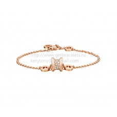 Bransoletka Bvlgari B.zero1 Soft w kolorze różowego złota z diamentami