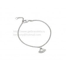 Bransoletka Bvlgari DIVAS Dream z białego złota z ażurową zawieszką z białego złota i diamentami Bransoletka Bvlgari DIVAS Dream z białego złota z ażurową zawieszką z białego złota i diamentami