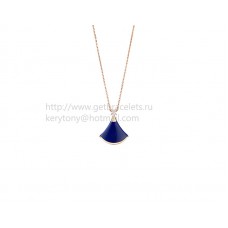 Naszyjnik Bvlgari Divas Dream w kolorze różowego złota z lapis lazuli i diamentami