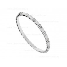 Bransoletka Bvlgari Serpenti Viper z 18-karatowego białego złota z diamentami Demi-Pave Bransoletka Bvlgari Serpenti Viper z 18-karatowego białego złota z diamentami Demi-Pave