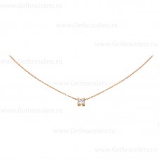 Naszyjnik C DE Cartier z różowego złota z diamentami