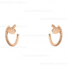 Cartier Juste Un Clou Small Earring Pink Gold With Diamonds Cartier Juste Un Clou Small Earring Pink Gold With Diamonds