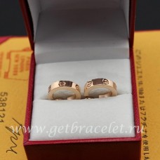 Kolczyki Cartier Love z różowego złota