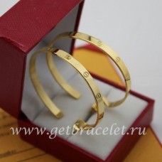 Kolczyki Cartier Love z żółtego złota