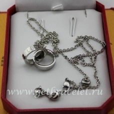 Naszyjnik Cartier Love z białego złota